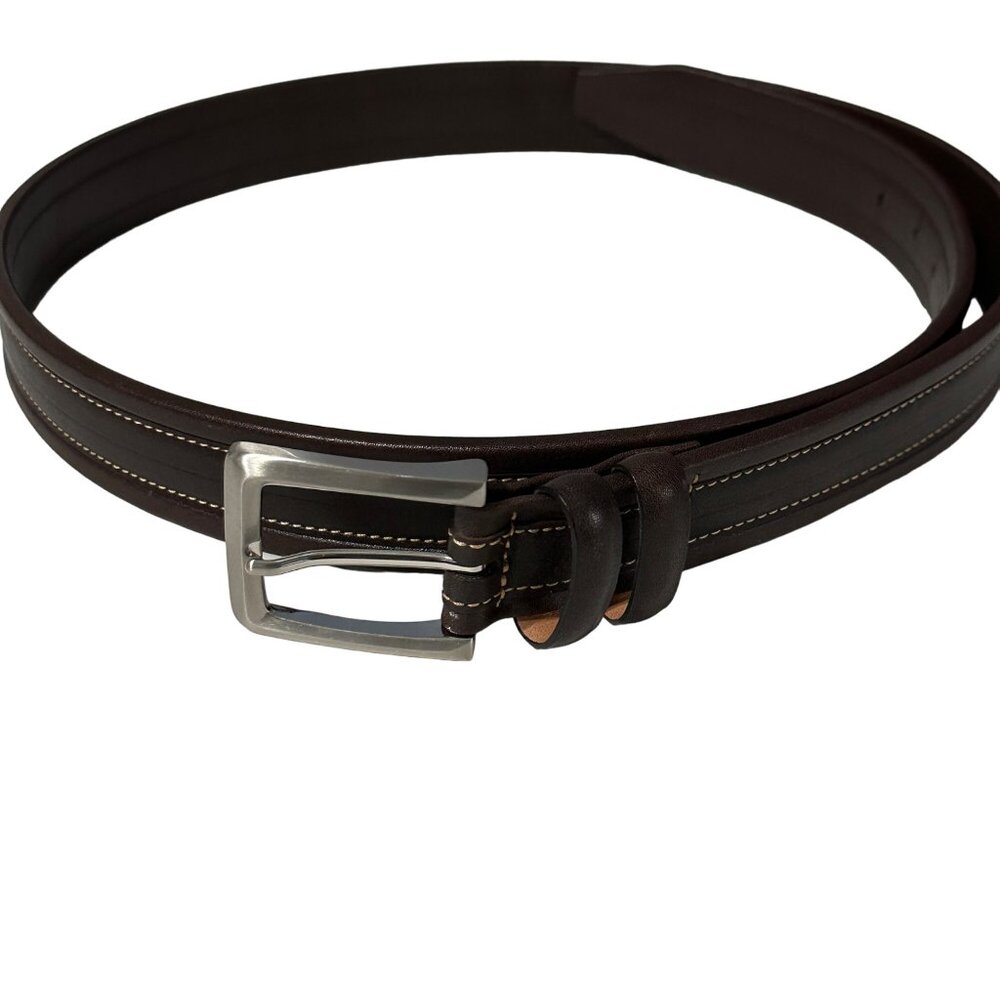 Johnson & Murphy men’s size 42 brown 1.5” wide Leather Belt